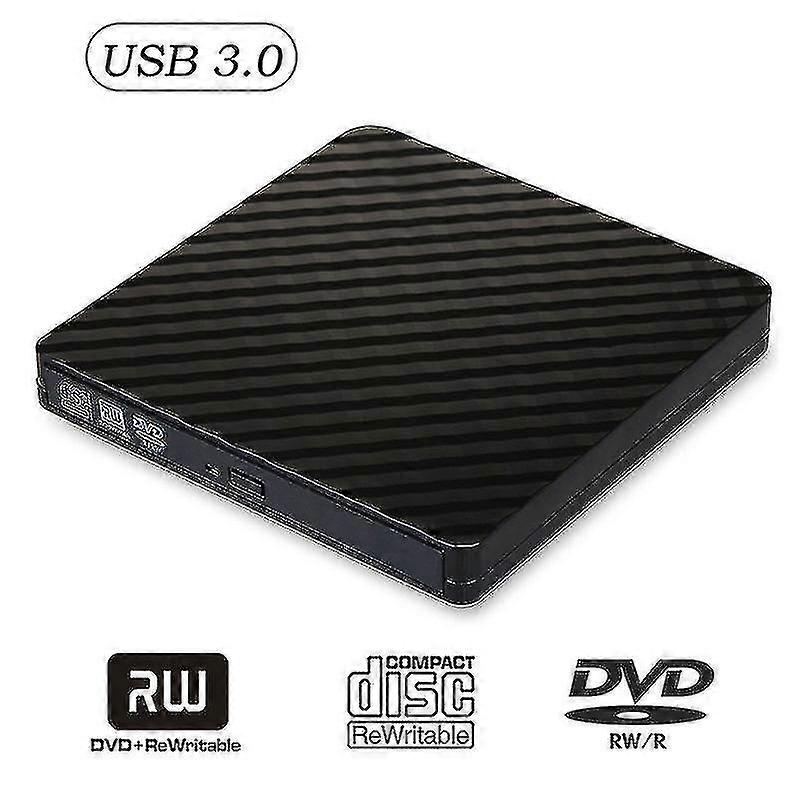 External Cd Dvd Drive, External Dvd Burner With Usb3.0, Portable Dvd Player External Optical Cd/vcd/-rw/rom Drive For Pc, Laptop, Desktops, Imac, Macb