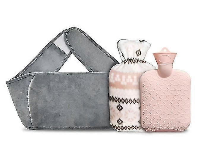 1000ml Hot Water Bottle With Waist Cover Reusable Portable Hot Water Pouch Bag Pain Relief Winter Warmer For Shoulder Abdomen