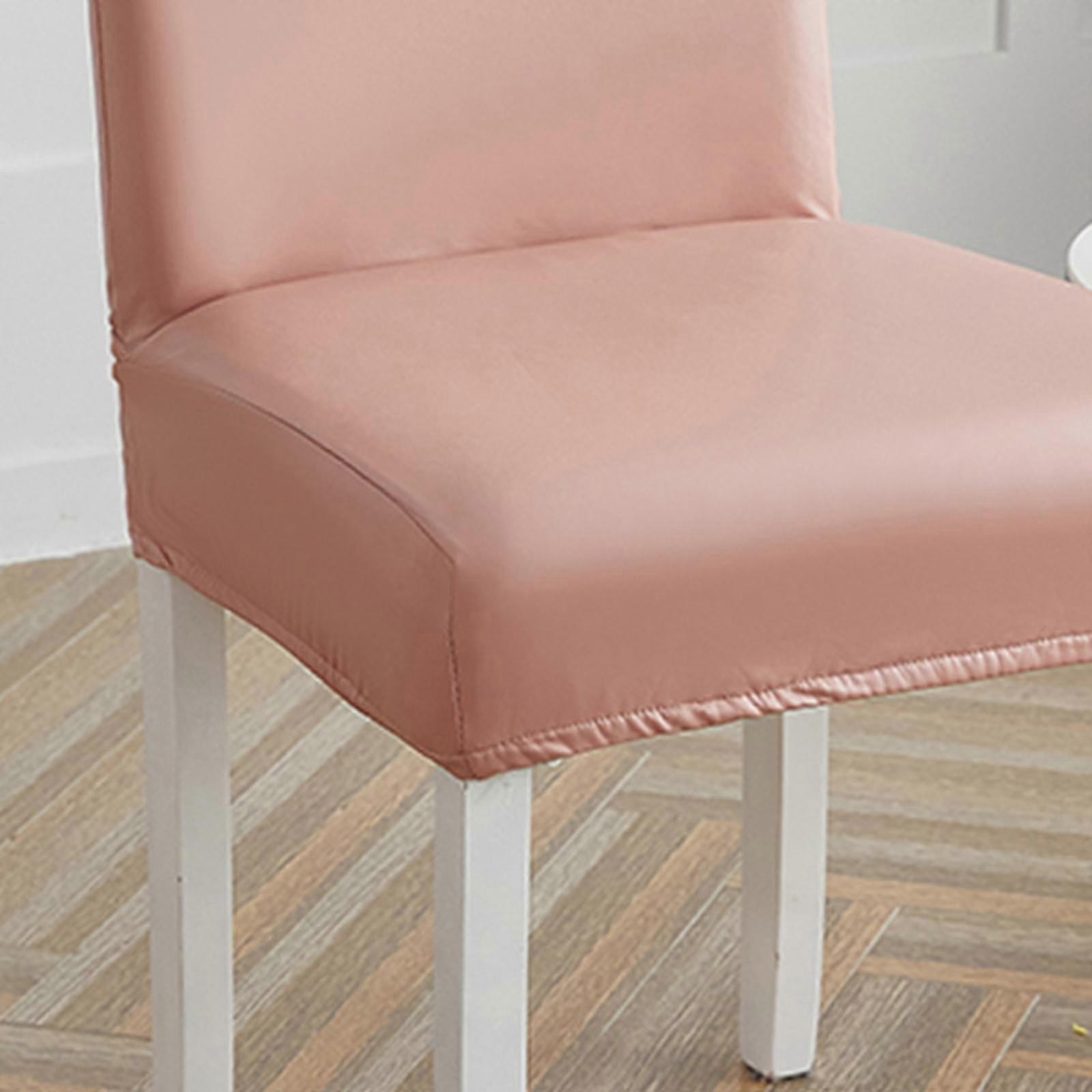 2x Removable Chair Cover Decoration Protector Stretch PU Leather