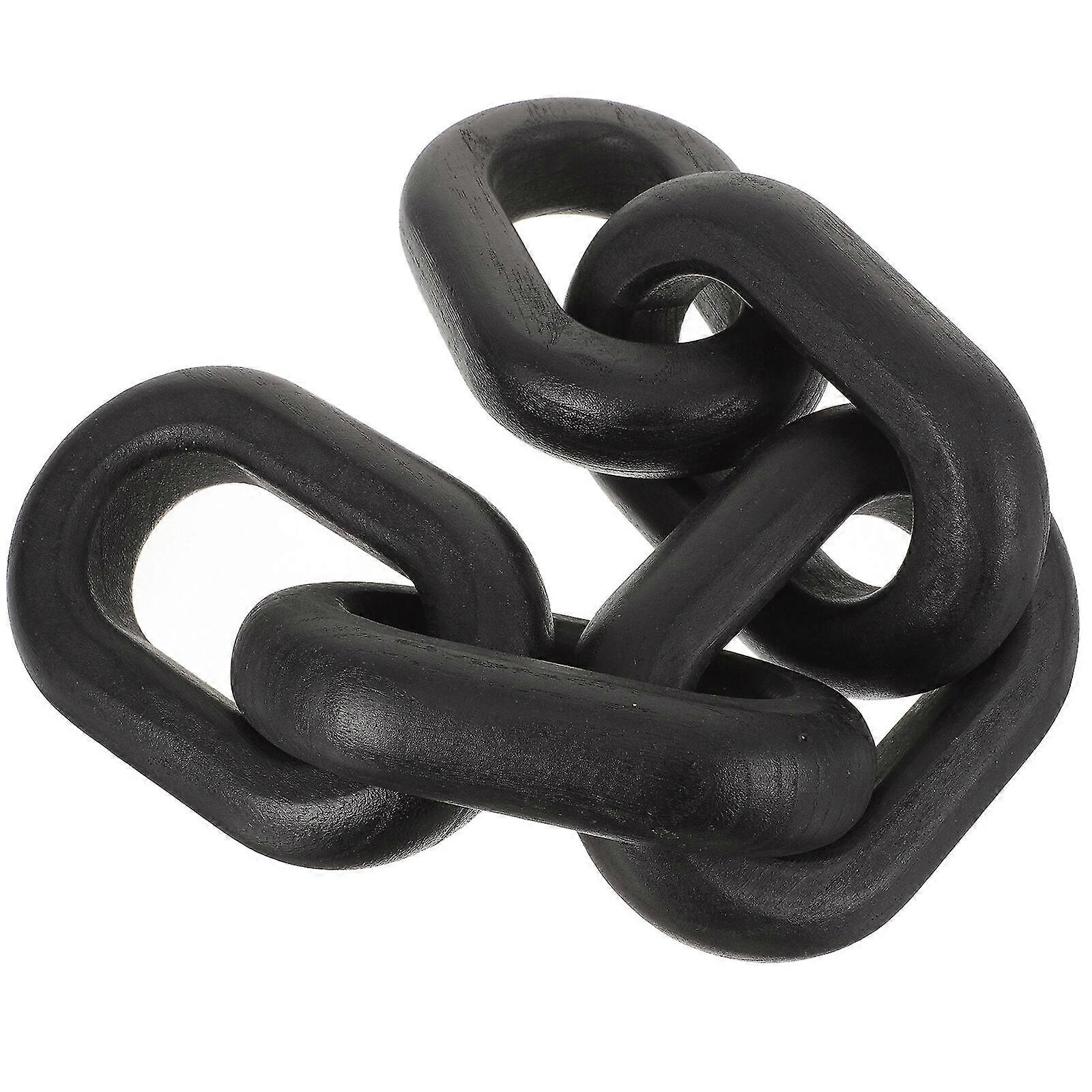 Decorative Wood Chain Link Wood Chain Decor Household Wood Chain Link For Ornament