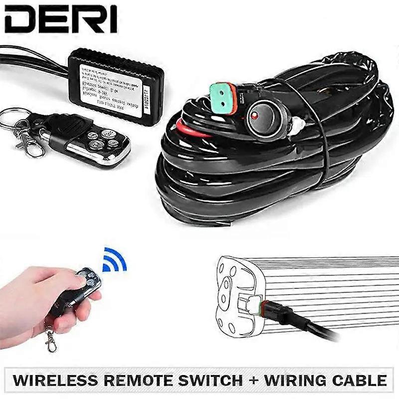 DT Plug Wiring Harness Kit For 1 Light Fuse On-off Switch 12v 40a Relay 180 Watt / 300w For 4-52 Inch Led Work Light Bar