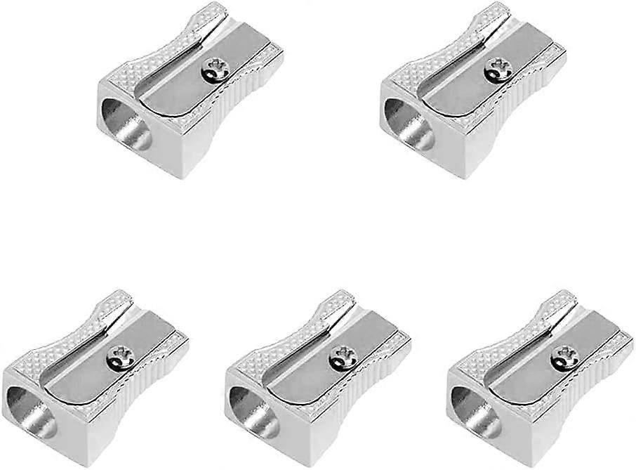 Metal Pencil Sharpener,5PCS Pencil Sharpener Handheld, Pencil Sharpener Manual, Pencil Sharpener Small,Perfect for Use in Schools,Offices,Homes,Art Pr