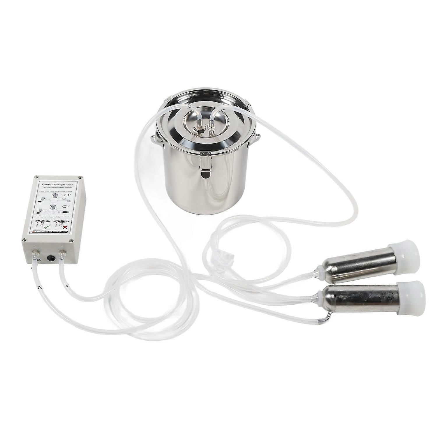 3L Goat Pulsation Vacuum Milking Machine Automatic Portable Cow Milking Machine Electric Milker with