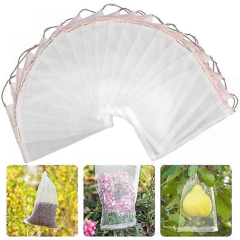 50pcs Fruit Protective Bag En Mesh Bag Wasp Za Bag With String To Protect Cherry Vinegar Fly Wasp Insects 2