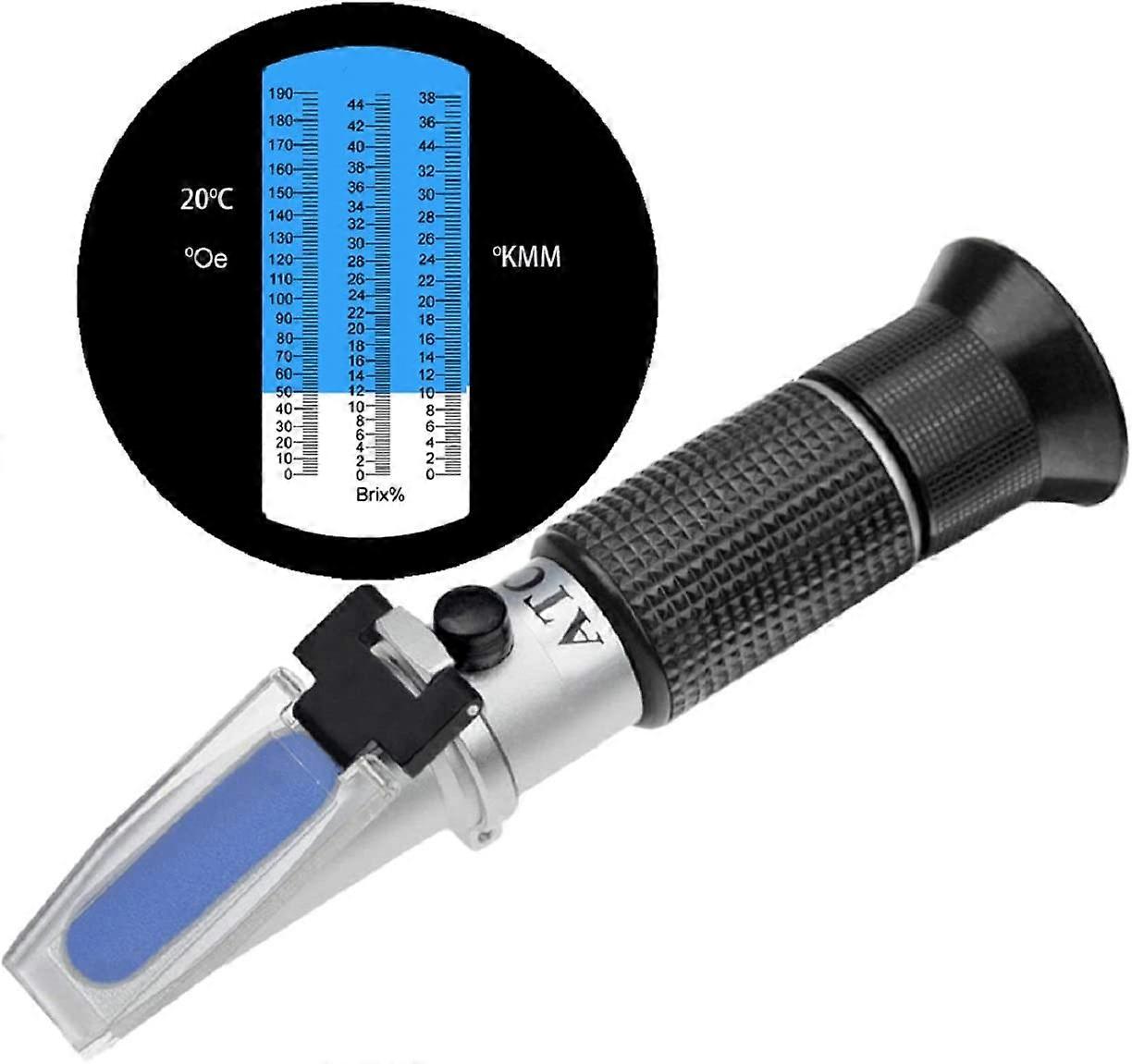 Vineyard refractometer potential alcohol content: 0-25% Sugar: 0-40% with ATC for Wine Brewing Brix to Measure Sugar Content to Produce Better Wine