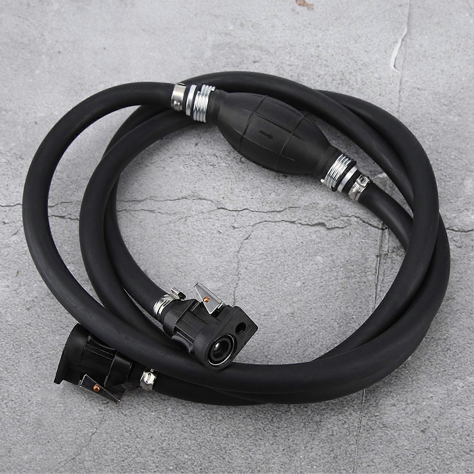 Boat Motor Fuel Gas Hose Line Assembly with Primer Bulb Connector, Marine Johnson 3/8in