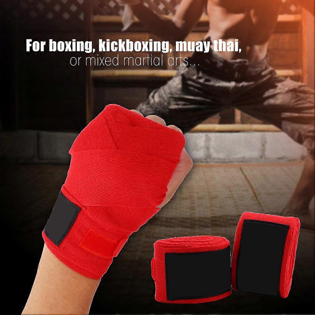 1. Elastic Hand Wraps for Boxing Kickboxing Muay Thai - Adults 1 Pair (Red)