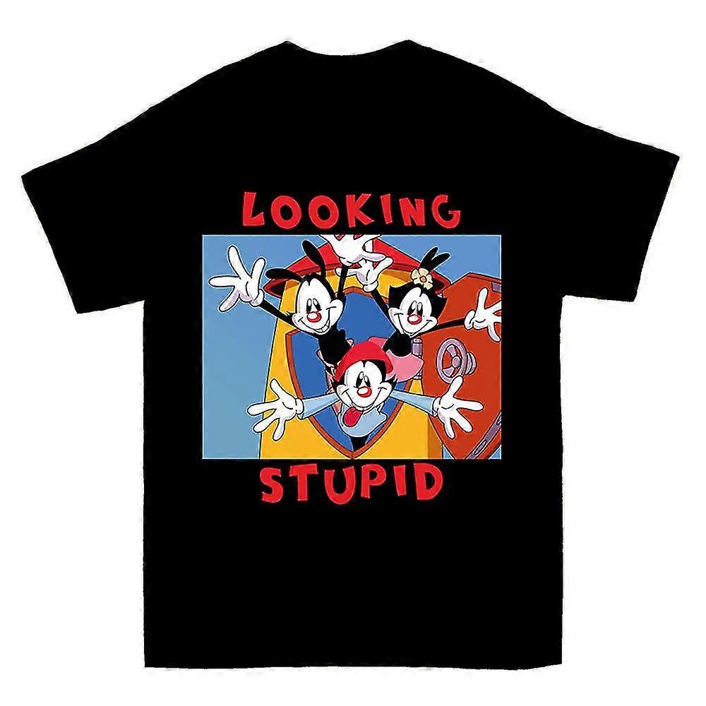 Mutluluk Görünümlü Aptal Animaniacs Sevimli Tişört