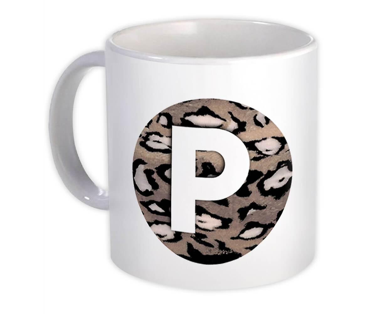 Ajándék Bögre: Monogram levél P Gepárd
