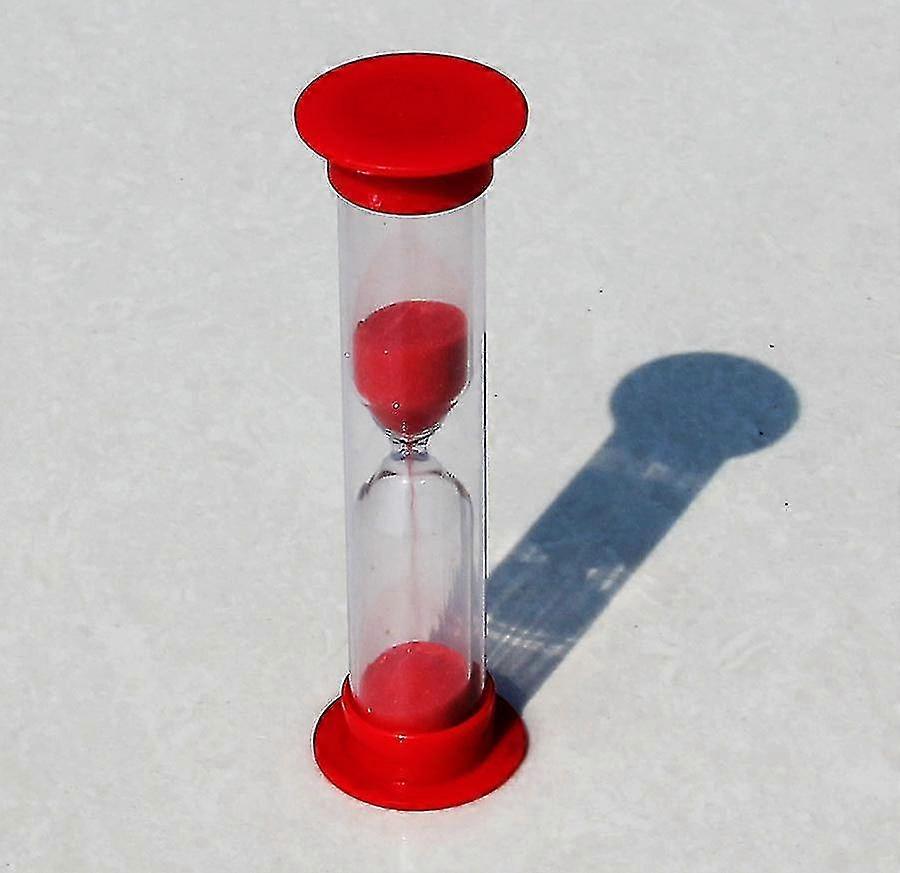 10pcs 2 Minute Sand Timer Compatible With Kids,classroom,kitchen,games,toothbrush Time- Red