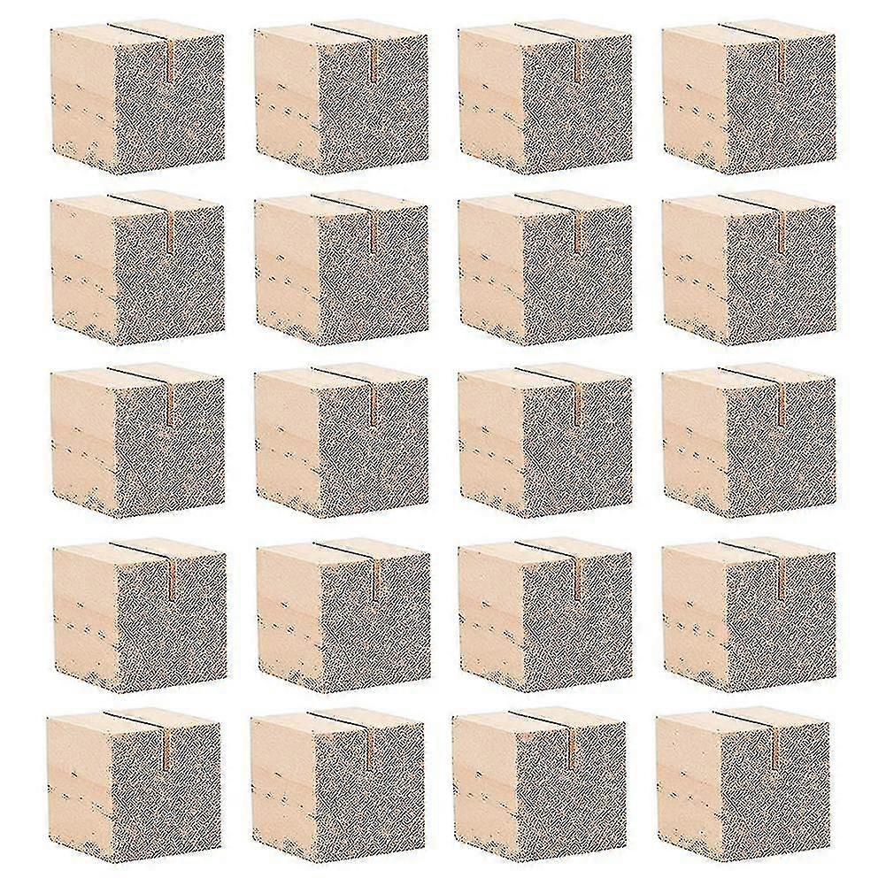 20 قطعة خشبية اسم بطاقة حامل رقم الجدول الخشبي تقف الخشب الصلب مكان حاملي بطاقات لاسم العلامة أ