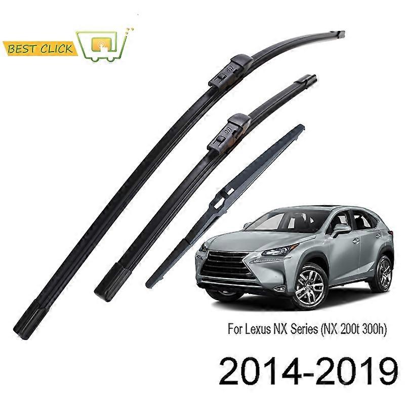 Front and Rear Wiper Blades, For Lexus NX NX200 NX200T NX300H Series 2015 2016 2017 2018 2019