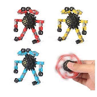 Brinquedos Spinner, DIY Brinquedos Robôs Deformáveis, Spinner de Descompressão, Brinquedo Giroscópio Mecânico Criativo Deformável, Brinquedo de Corrente Mecânico Anti-Stress para Ch Adulto