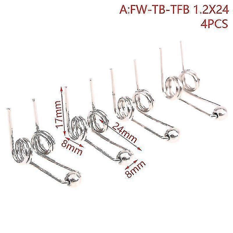 4pcs High Quality Wire Curling Iron Replacement Double Return Torsion Spring