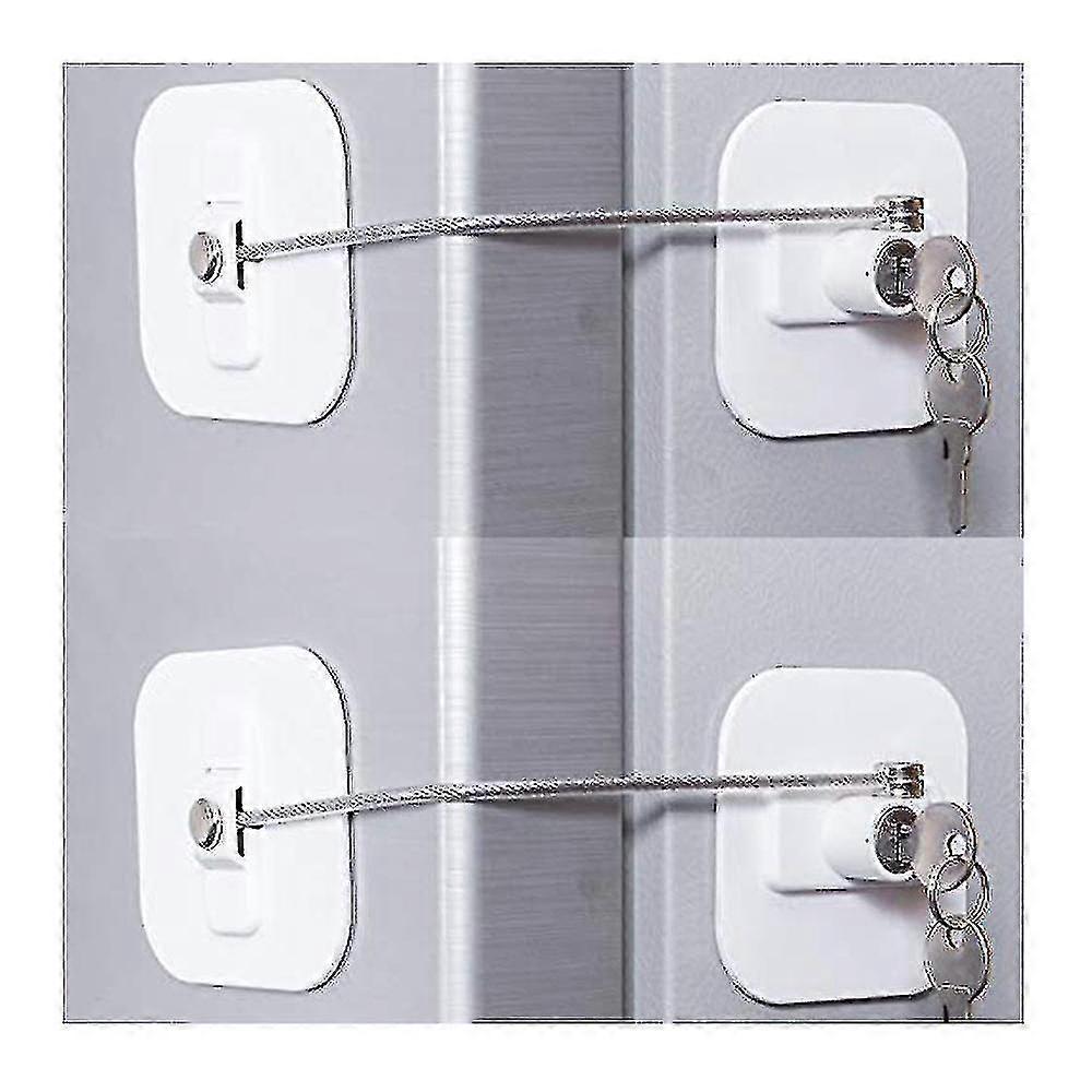 Refrigerator Lock, Mini Fridge Lock With Key For Adults, Lock For A Fridge, Cabinet Door