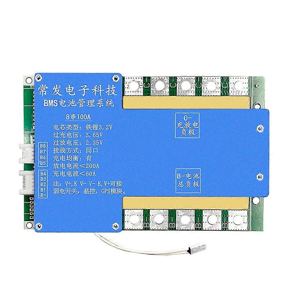 8s 24v Lithium Iron Phosphate Battery Protection Board With Equalization Temperature Control Bms Pr