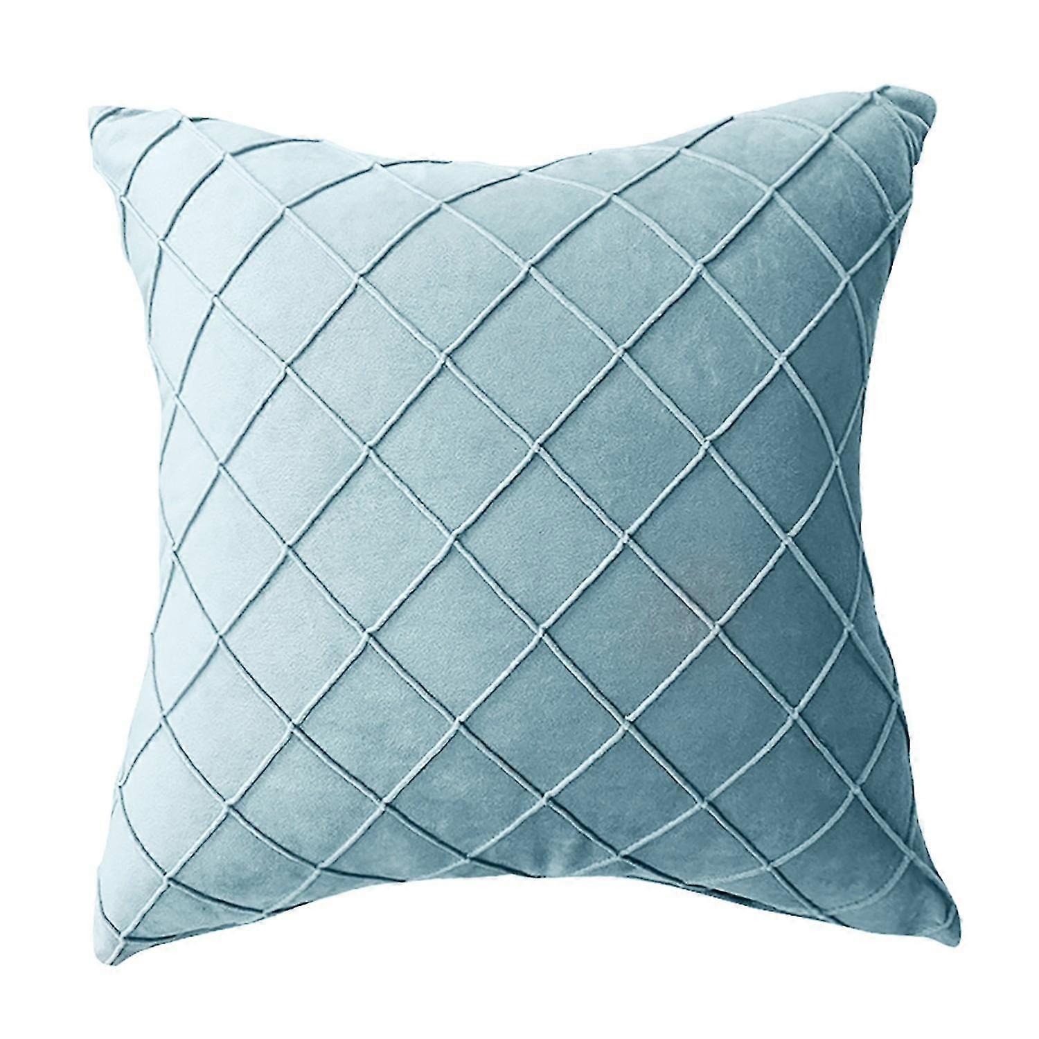 Pillow Case Super Soft Fadeless Plush Square Pillow Headrest Case Supplies for Home
