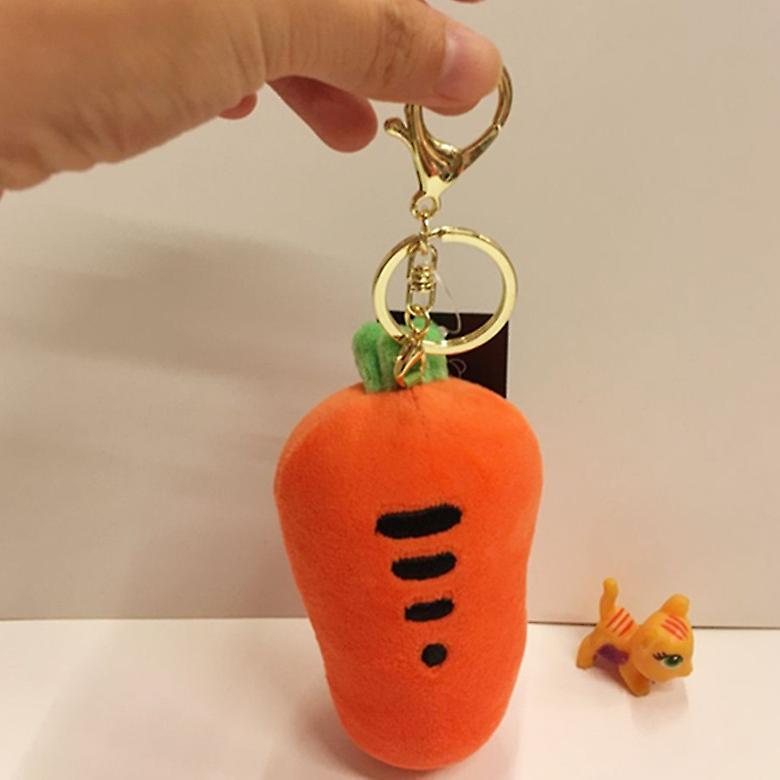 Creative Carrot Key Chain Soft Radish Plush Scented Doll Bag Small Pendant