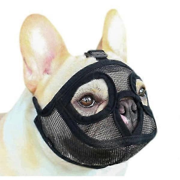 Adjustable Bulldog Muzzle Stop Bite Chew Bark M