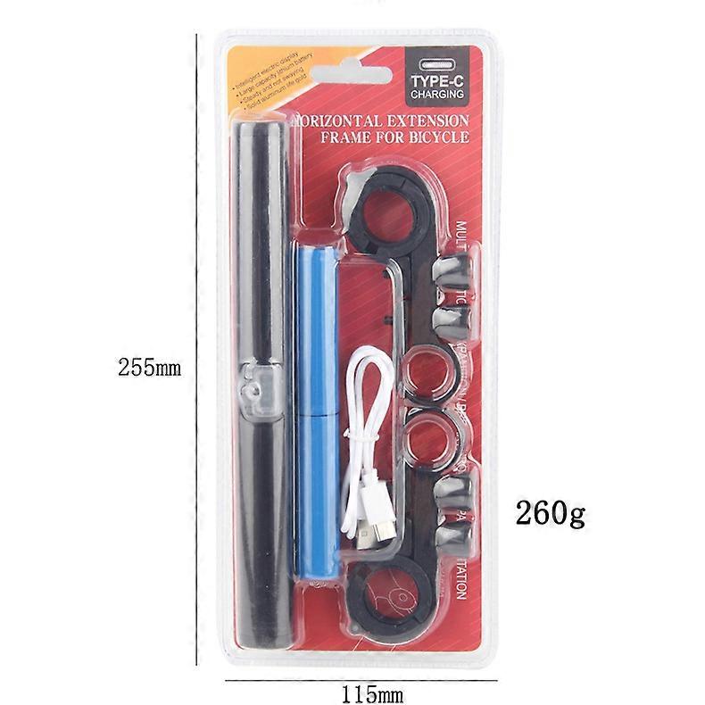 Motorcycle USB Charging Handlebar Extender Power Bank Bicycle Aluminum Alloy Bracket Clamp Extension Holder Rack Accessorie