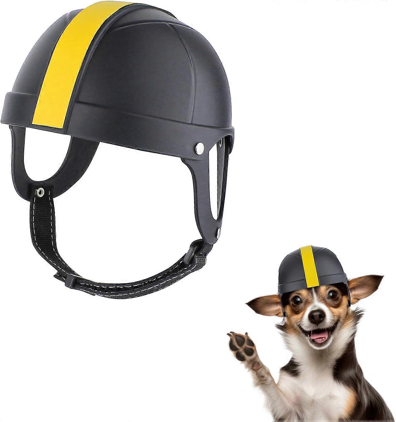Comparer les prix de Unbrand Casque pour chien, casque de moto pour animaux de compagnie avec trou d’oreille, protection de la tête chien casque de protection en plein ...