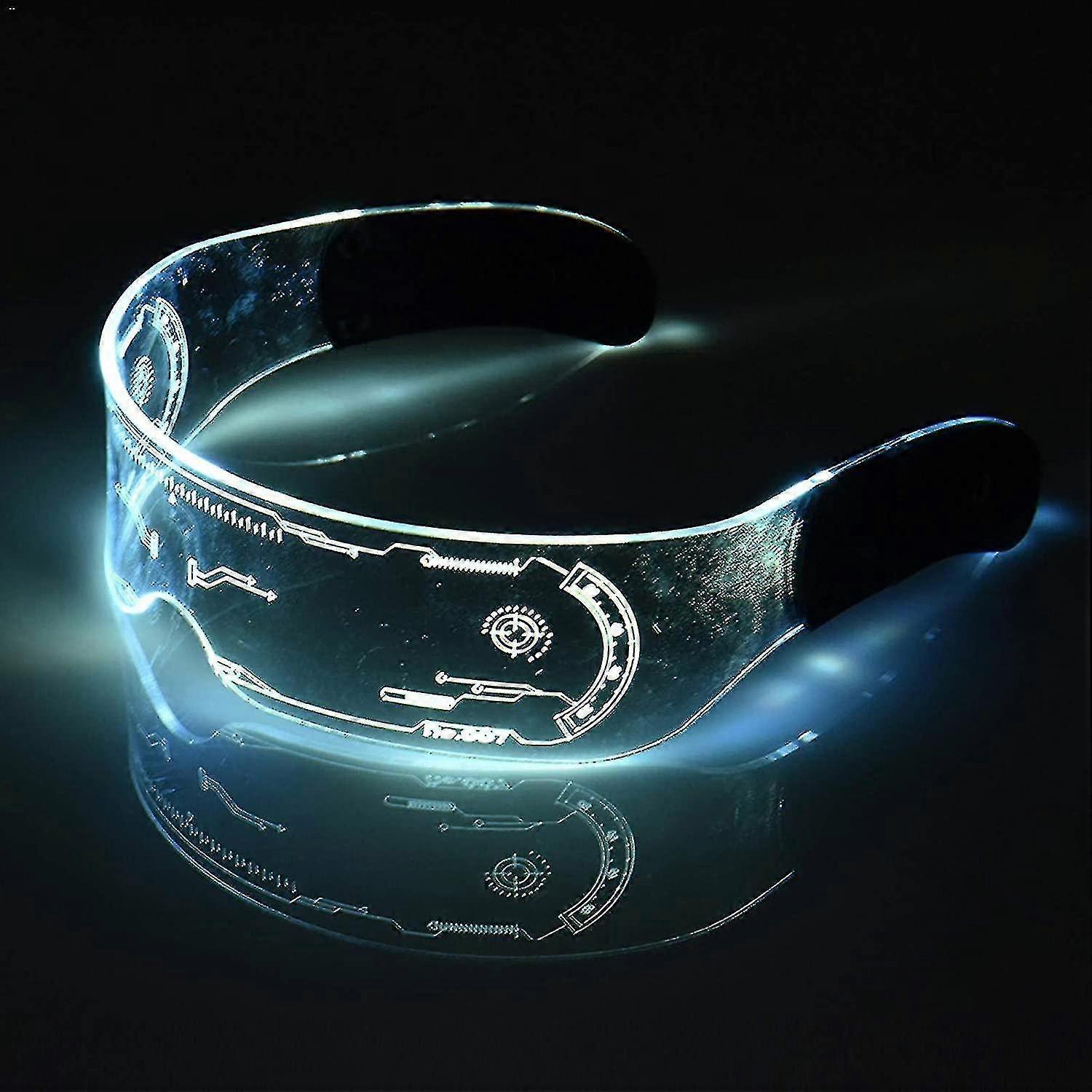 Led Light-up Glasses - Perfect For Cosplay And Festivals - Cybergoth
