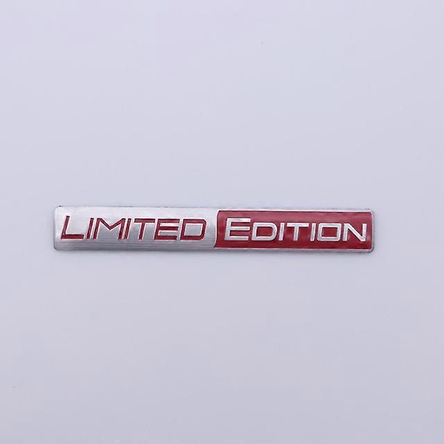Car Styling 3D Limited Edition Decorative Metal Adhesive Emblem Rear Trunk Badge Fender Sticker Body Decal Car Accessories