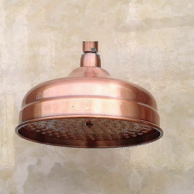 8 Inch Red Copper Antique Brass Round Shape Shower