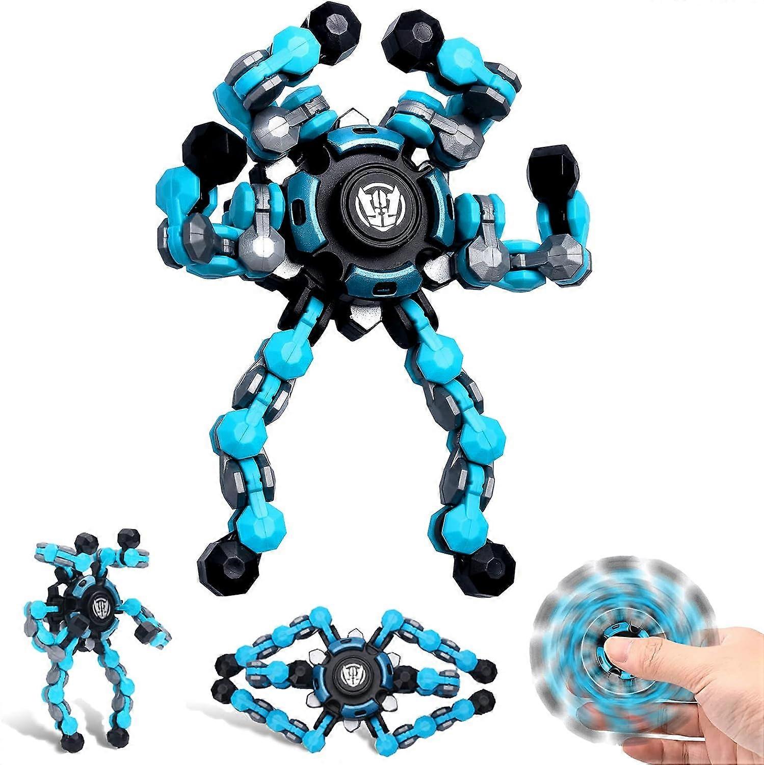 New deformable sensory fidget spinner toy, fun DIY spinning top fingertip spinner creative fingertip mechanical gyroscope suitable for children adults
