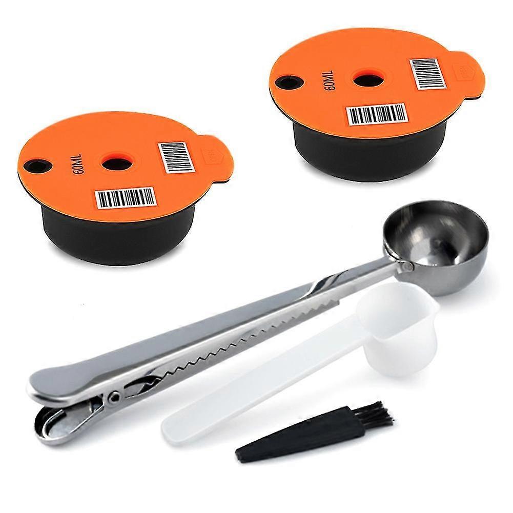 Coffee Capsule Filter For Tassimo Bosch Coffee Machine With Spoon,a