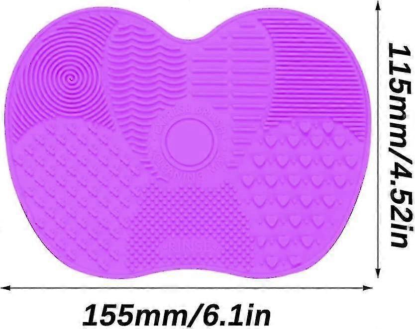 Purple Silicone Makeup Brush Cleaning Mat