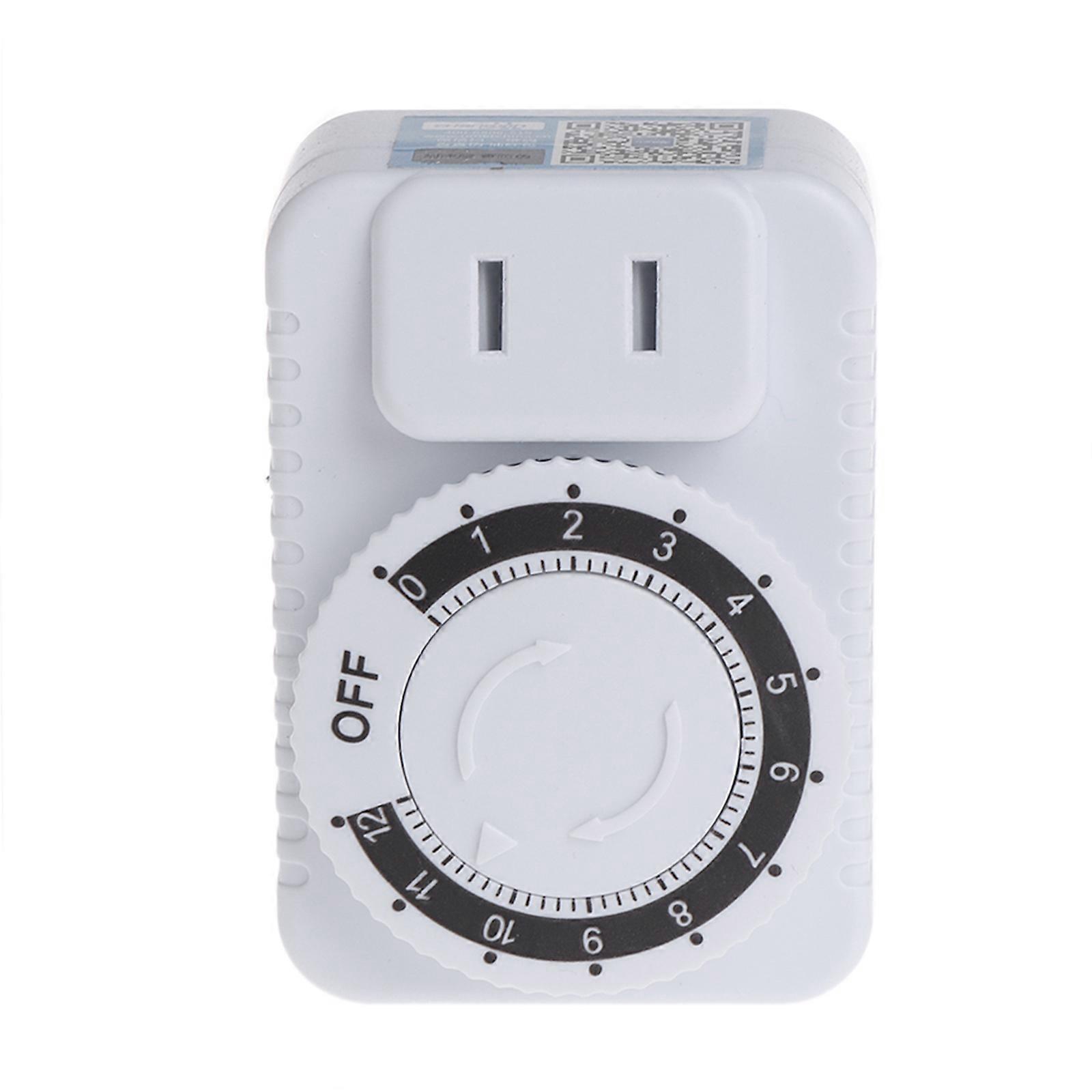 12 Hours Plastic Timer Socket Mechanical Program Timer Switch Socket 220V