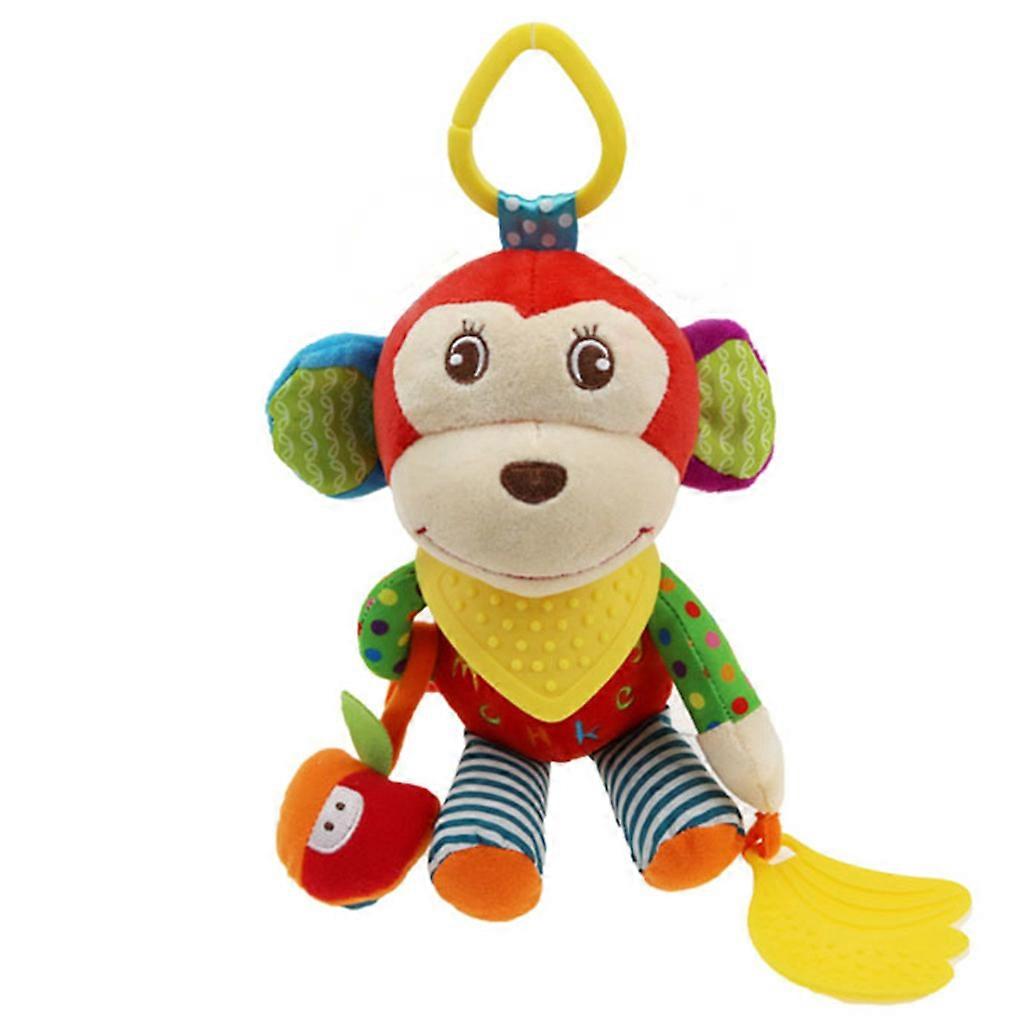 Cute Animal Shaped Stroller Hanging Rattle Accessories with Teether Toys
