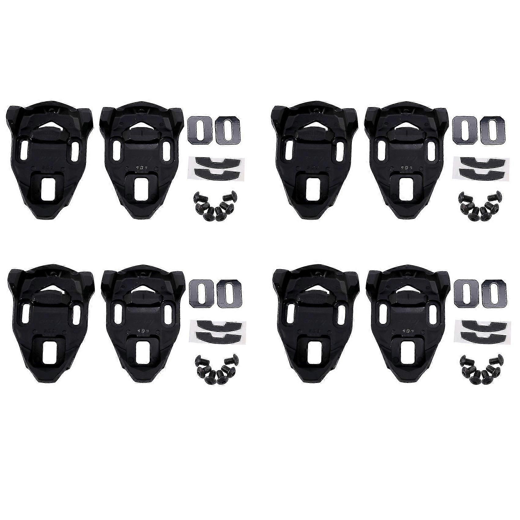 Bike Cleat Set Plastic Black Road Compatible