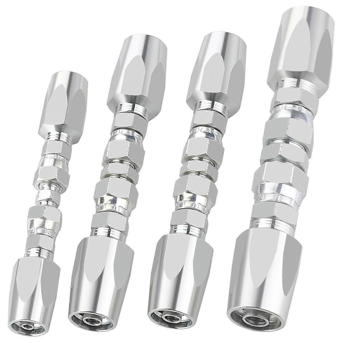 4 stk. hydrauliske koblinger, gjenbrukbart reparasjonssett for hydrauliske slanger, 1/2 tommer 3/8 tommer 1/4 tommer