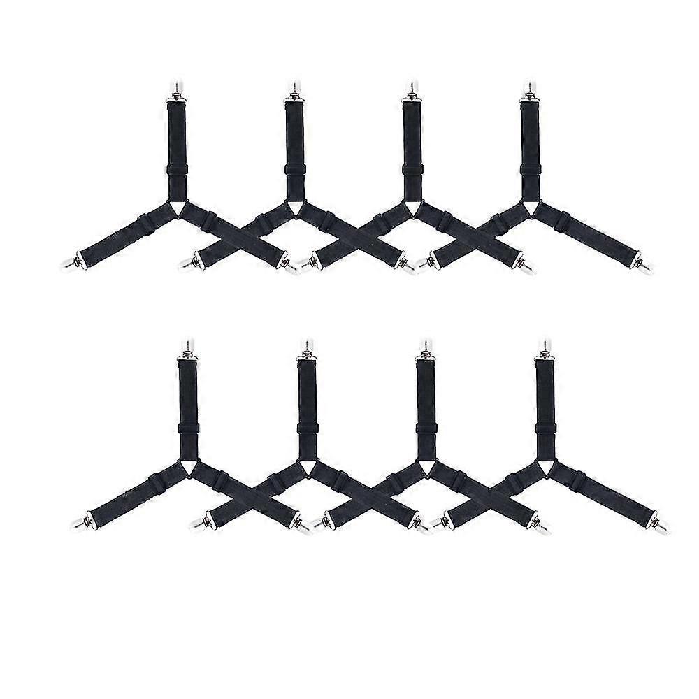 Bed Sheet Clips 8 Pack Triangle Bed Sheet Straps Mattress Corner-MXBC