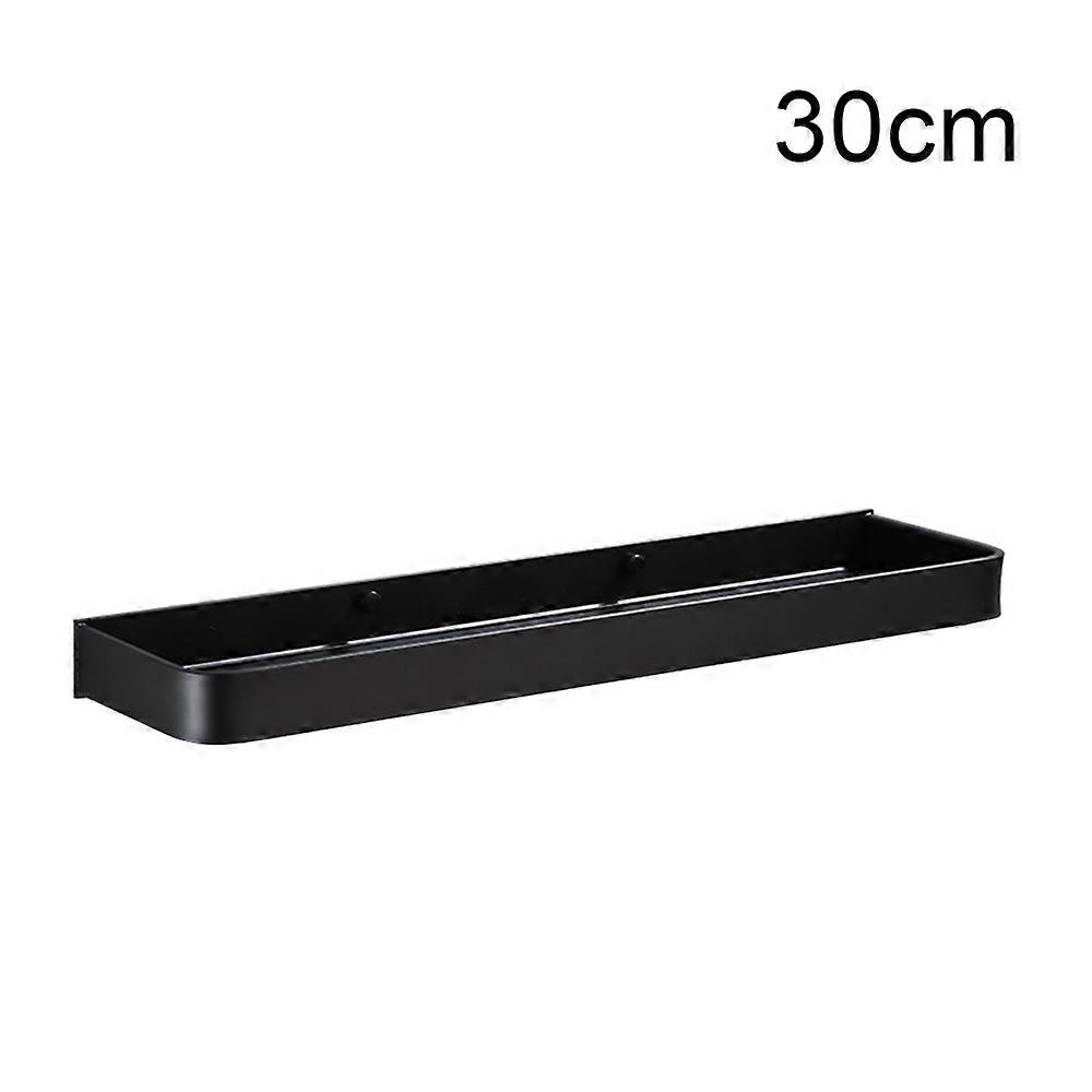 Portasciugamani per shampoo a parete Scaffale per bagno Scaffale angolare nero in alluminio