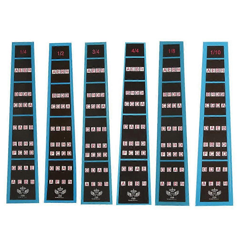 Violin Fiddle Intonation Stickers Fret Marker Labels Fingering Chart - 1/10