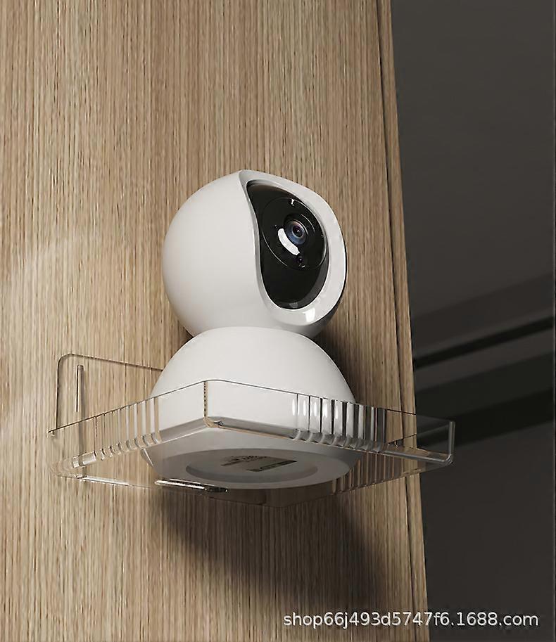 2pcs Drill Free Wall Shelves Security Camera Shelf Baby Monitor Brackets Router Shelves