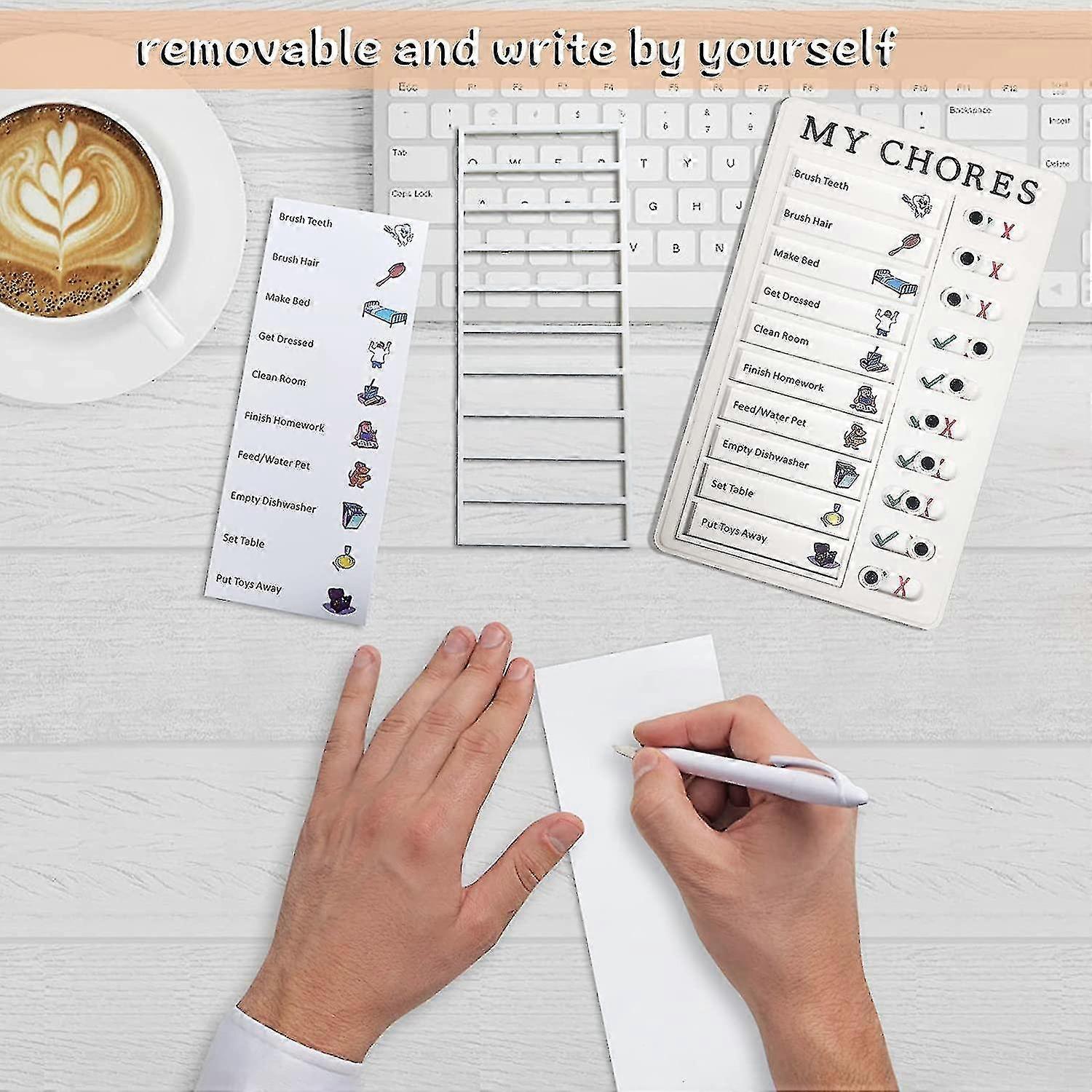 Checkliste Memo Plastic Board, My Chore List Message Board Daily Task Planner Mat, Removable And Reusable Memo Clipboard