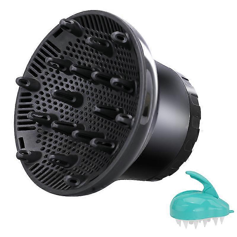 (black) Universal Hair Dryer Diffuser, Adjustable Hair Diffuser For Curly Or Wavy Hair