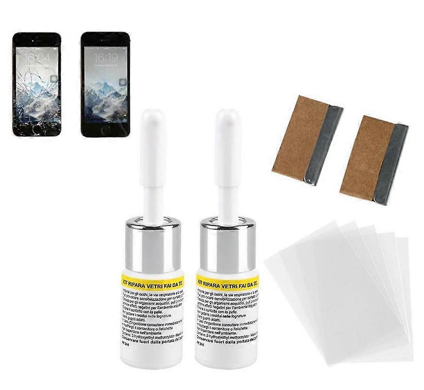 2pcs Phone Screen Crack Repair Kit
