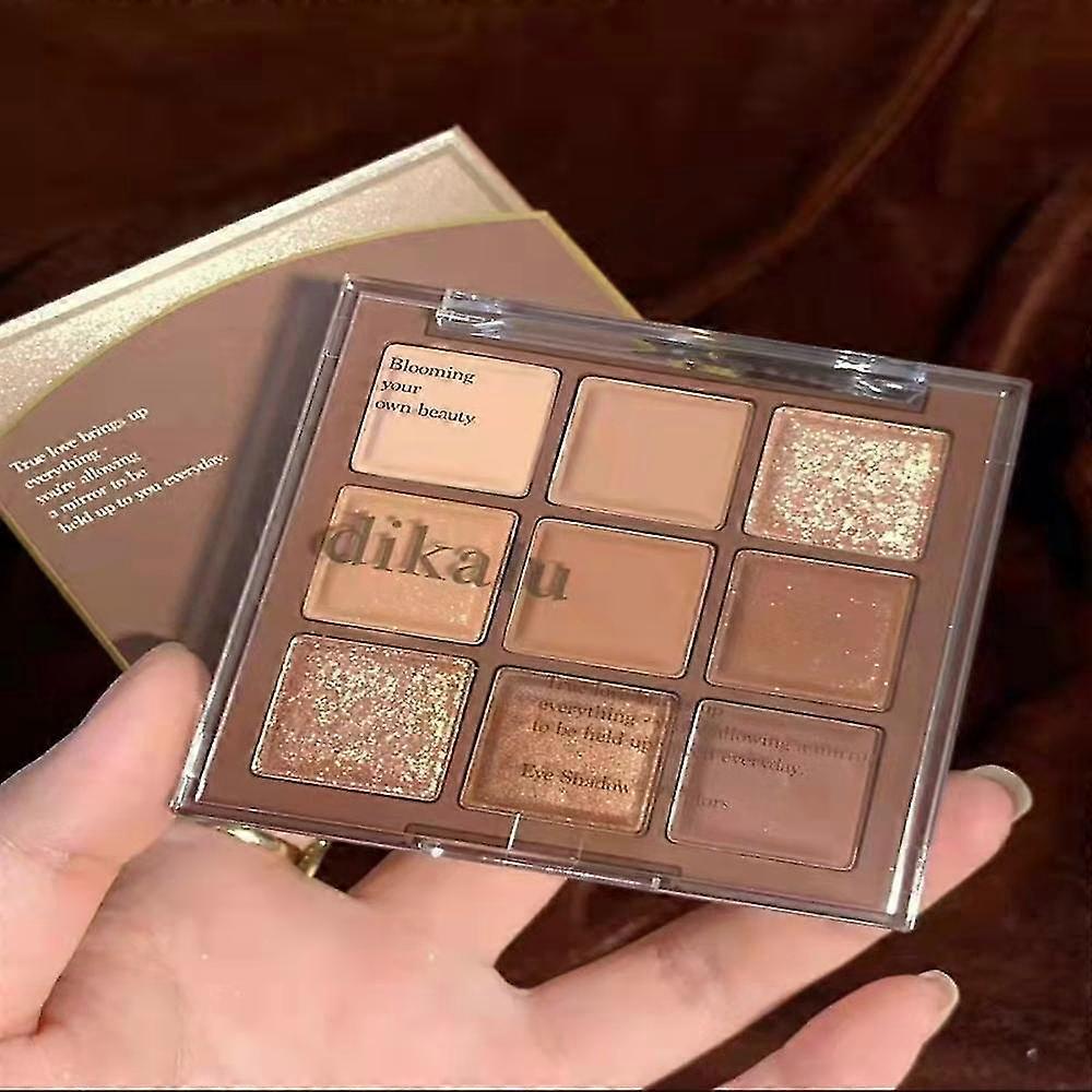 16 Farbe Lidschatten Matte Perlglanz Puder zart und leicht zu klären Lidschatten Palette Grüner Geist