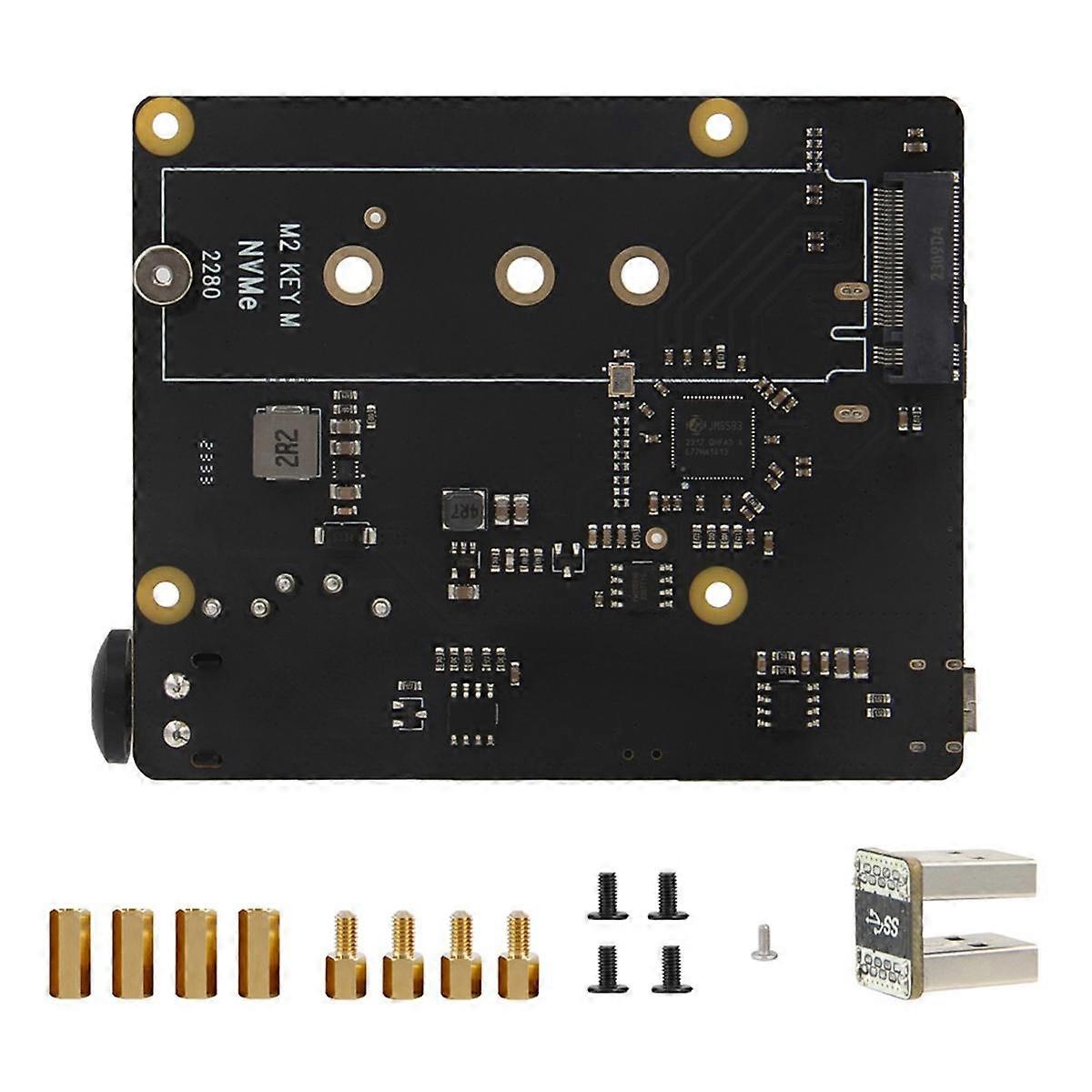 X873 Expansion Board for 4 USB to M.2 NVMe SSD NAS SSD Shield Storage Expansion Board Support Boot