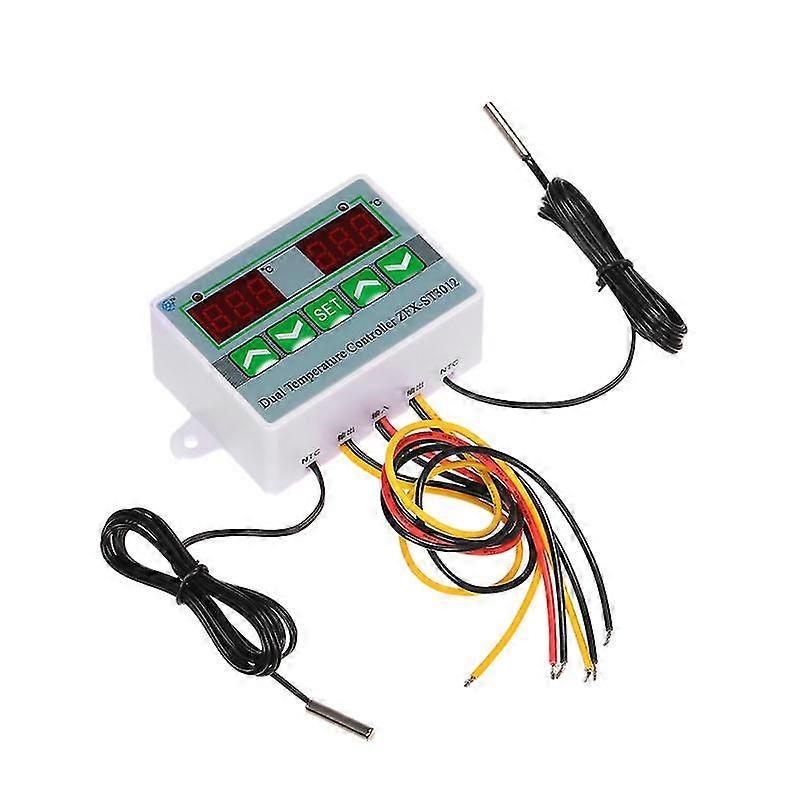 Microcomputer Intelligent Digital Temperature Controller With Dual Display Zfx-st3012 12v/120w Electric Thermostat Temperature Control Switch