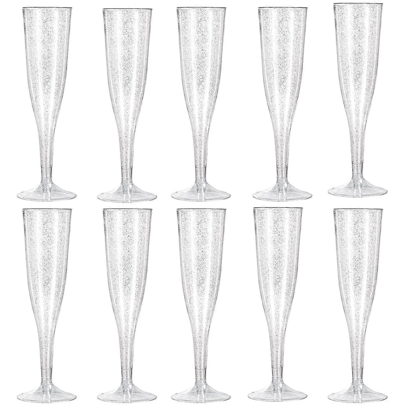 10pcs 4.5OZ/135ml Cocktails Goblet Detachable Base Slender Bottom Shiny Multipurpose Anti-deform Wine Cup Bar Supply