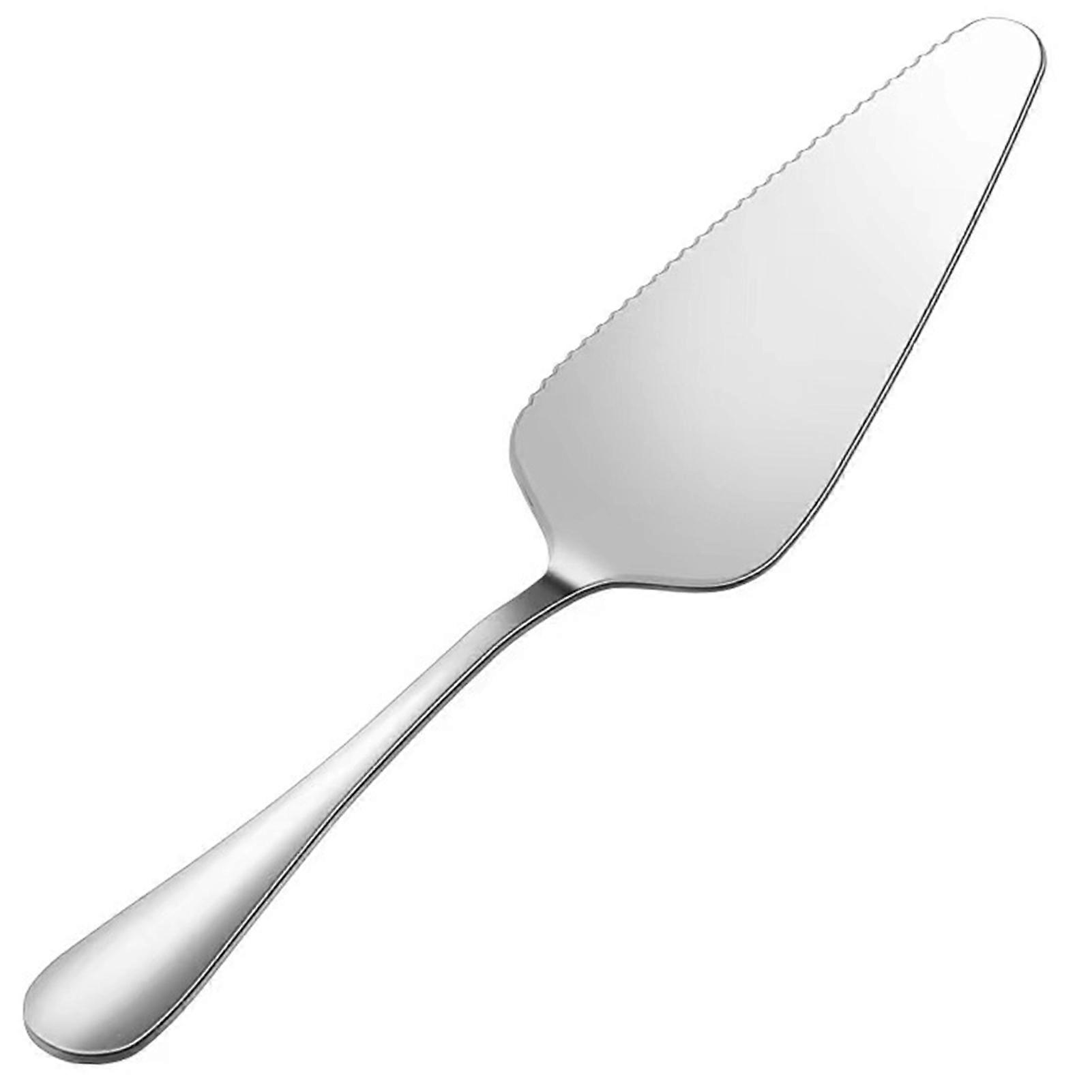Stainless Steel Cake Shovel Long Handle Triangle-Shovel Multipurpose Pizza Cutter Spatula for Home Party