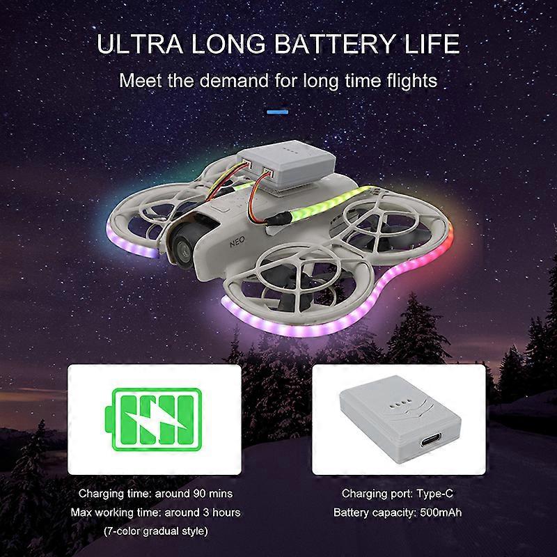 Drone Universal Color Light Tape for DJI NEO/AVATA 2 Night Warning Luminous Bar