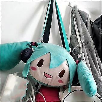 Hatsune Miku Cosplay zaini di peluche Anime Kawaii borse borsa da donna Shool studente uomo borsa a tracolla in velluto ragazze accessori Lola