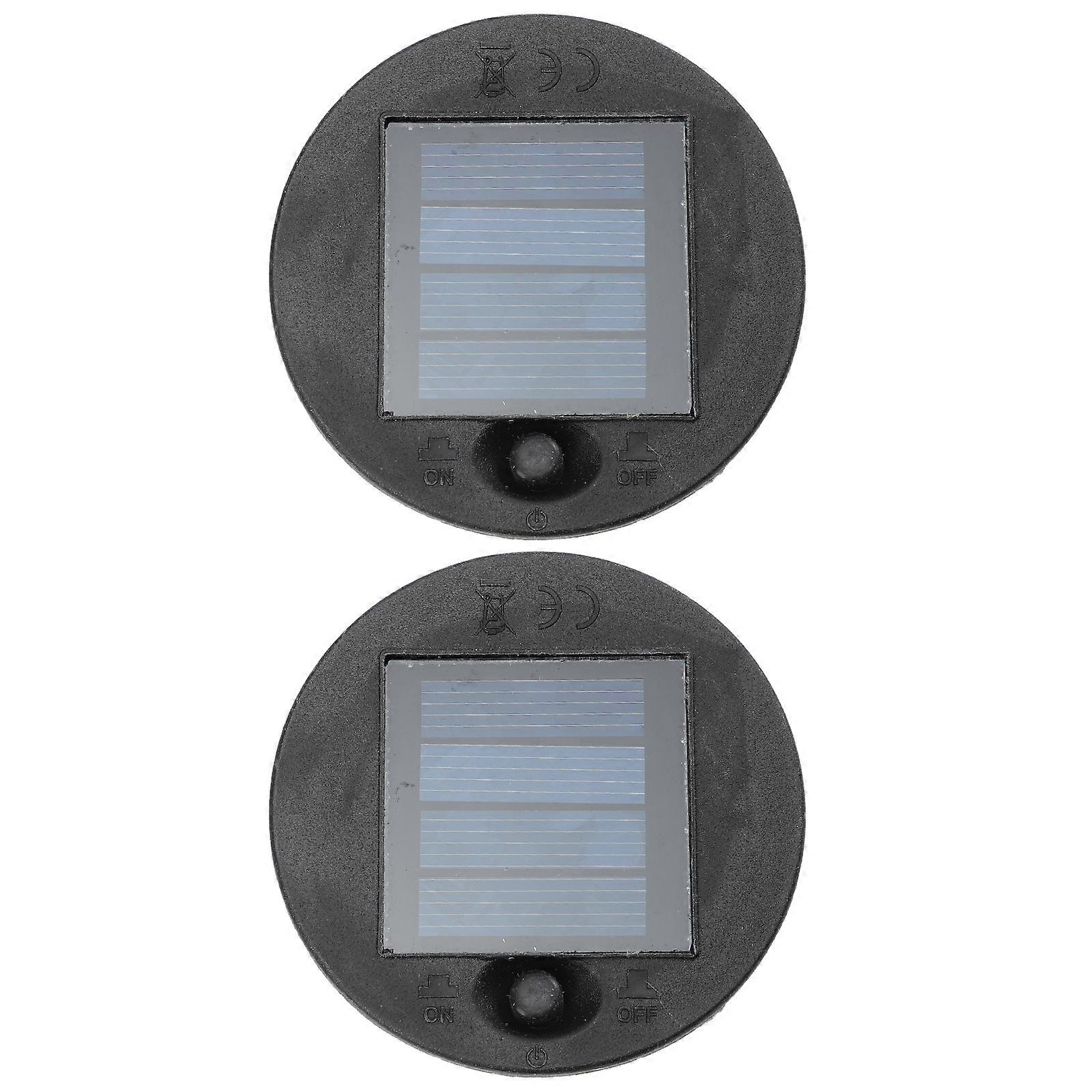 2 Pcs Toy Lantern Portable Solar Panel Lantern Replacement Part Cell Power Module Replacement Tops Solar Lights